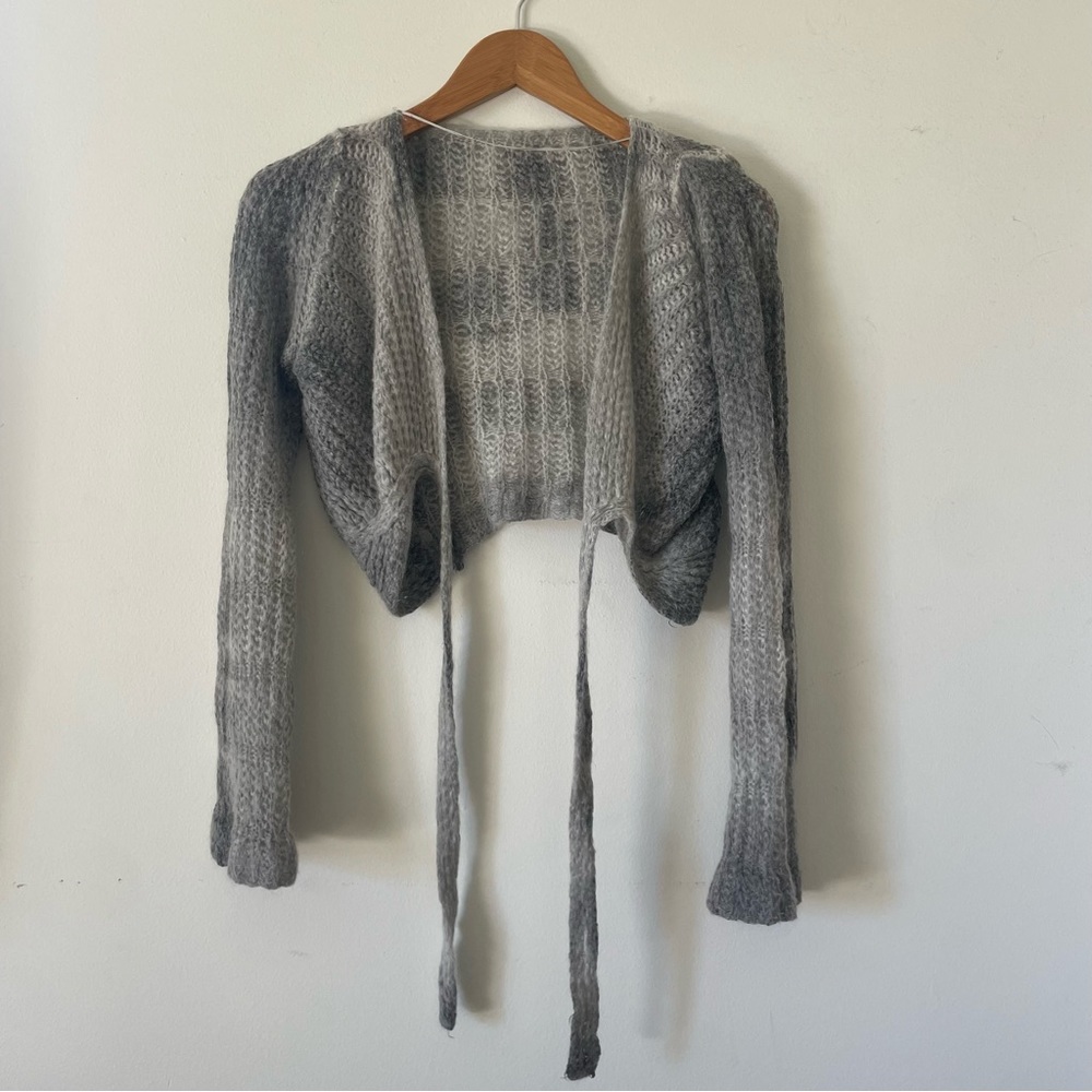 Italian Mohair Wrap Sweater
